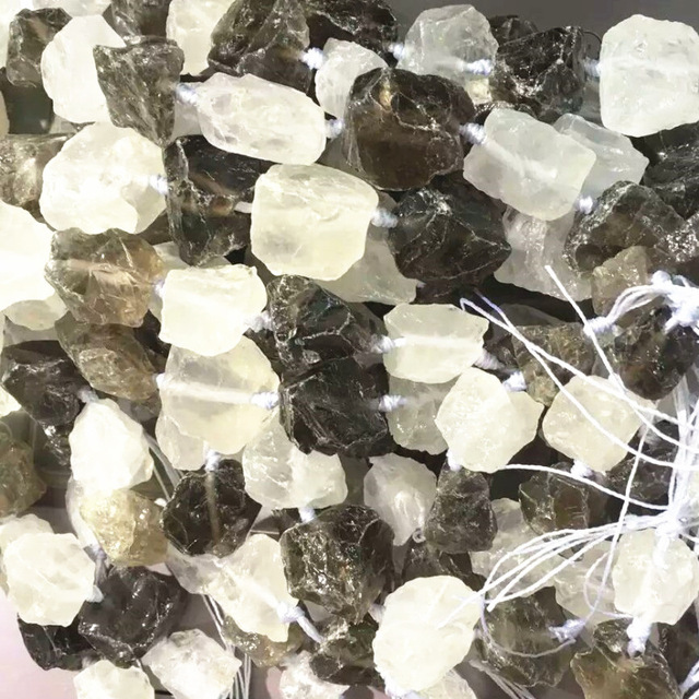 天然白水晶原石不定形串珠半成品批发diy配饰裸石未加工 价格 厂家 哪里买 我有货 B 5yoho Cn