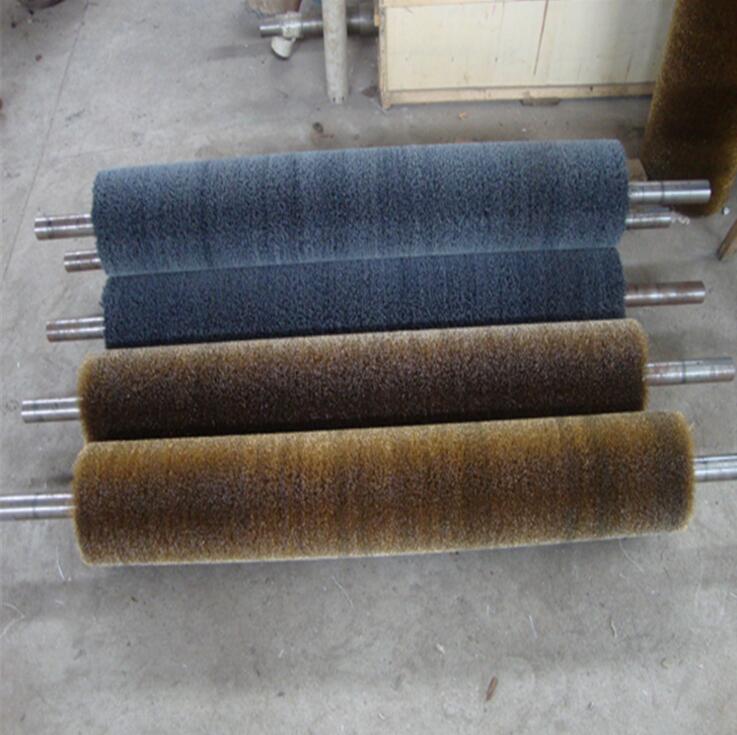 钢丝毛刷辊不锈钢丝刷辊铜丝毛刷辊金属抛光拉丝刷辊