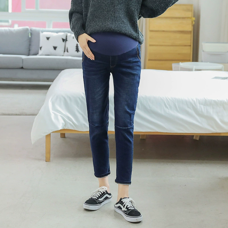 Одежда для беременных, новые джинсы для беременных, брюки для живота, тонкие леггинсы Harlan, Повседневная модная одежда для мам