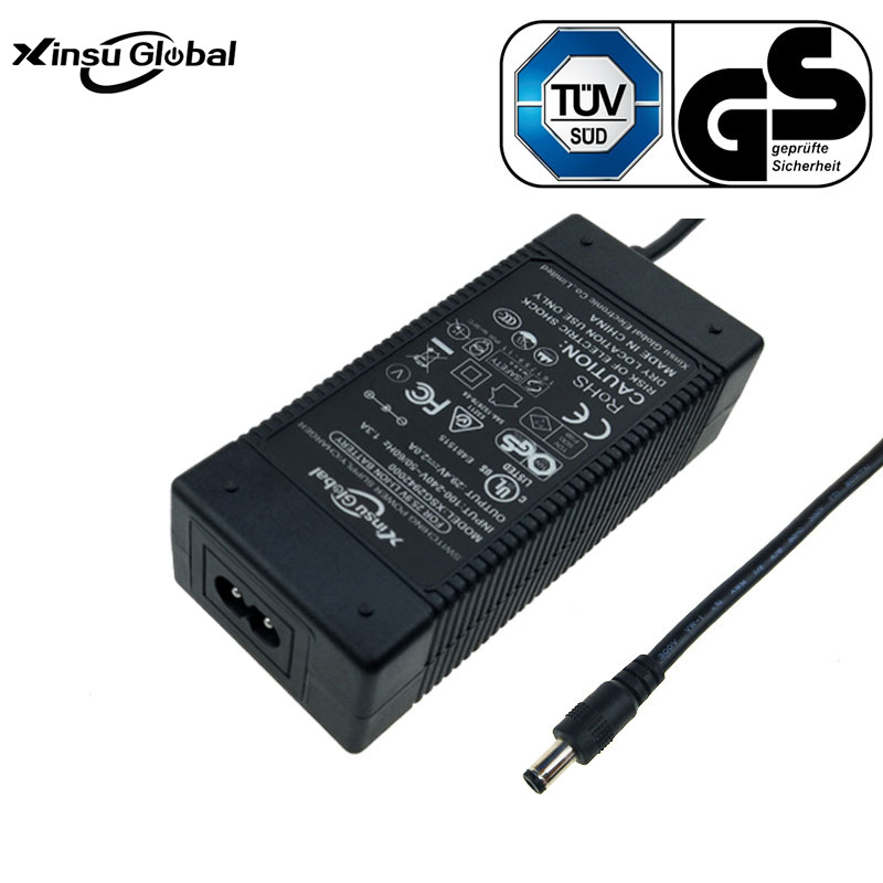 热销14.6V5A磷酸铁锂充电器 UL认证充满转灯14.6V5A充电器