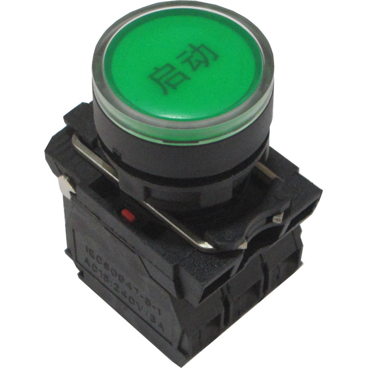 厂家直销XB5印字符号的带灯按钮开关防水型带灯按钮开关带字符