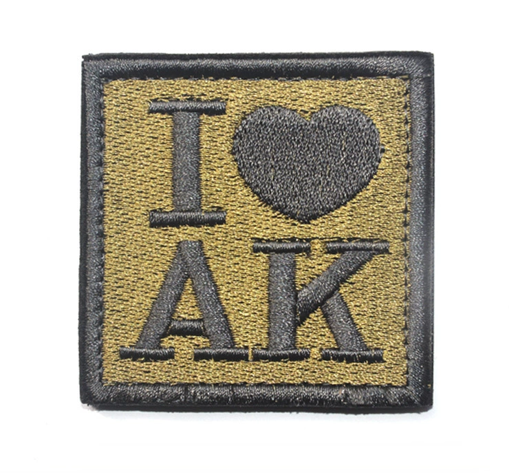 Новый продукт, кайфовая моральная военная нашивка AK, 5.8*5.8, магическая арmband вышитая тканевая нашивка