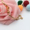 Brass jewelry, accessory, fashionable bracelet with bow, wholesale