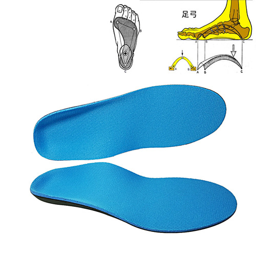 Flat feet correction insole for pigeon-toed feet, outward turning flat feet, X-leg correction, unisex adult high arch support insole