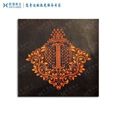 laser carving machining Guangzhou Flora Cow leather PU Vamp laser Burning flowers carving machining