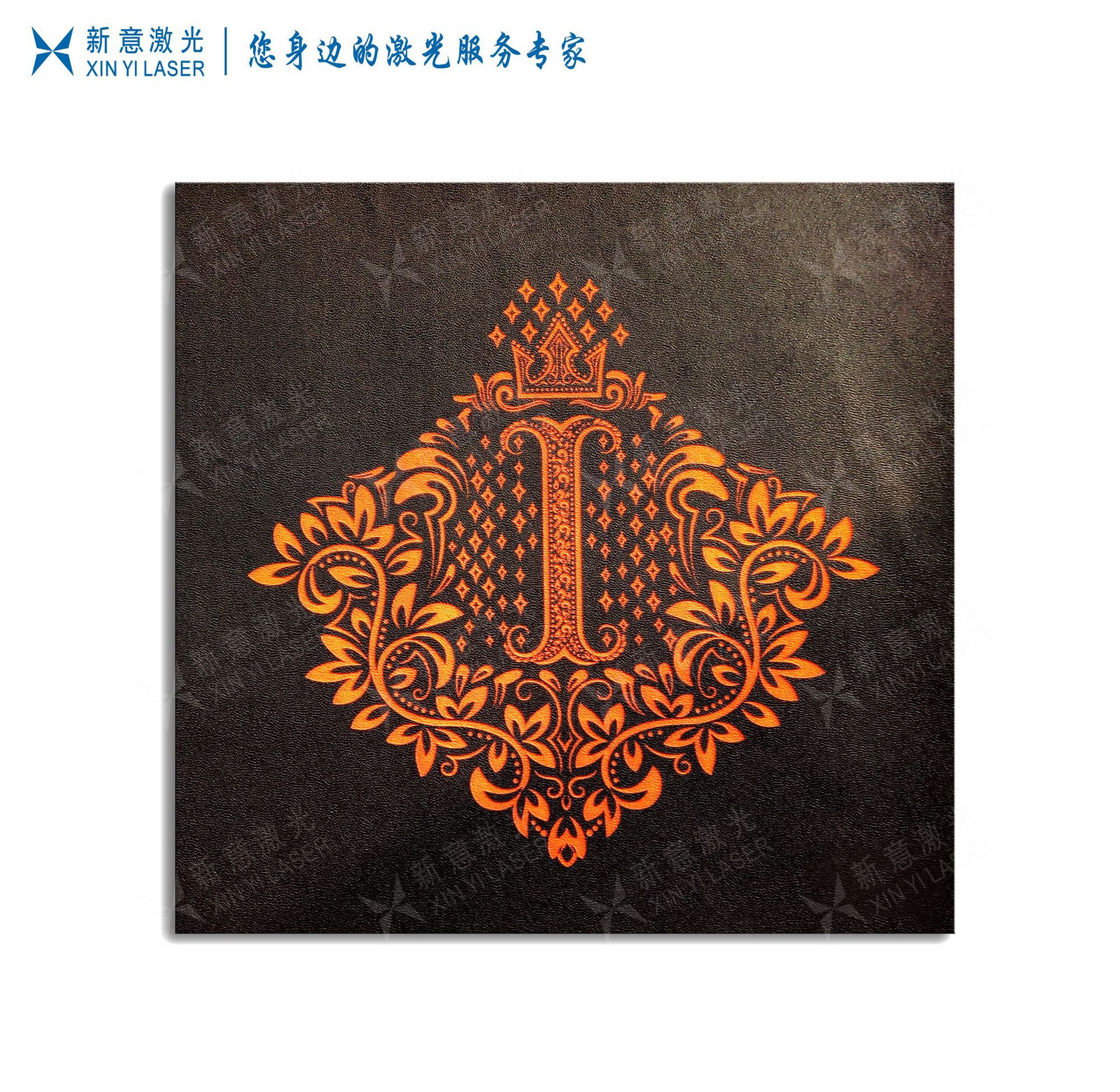 laser carving machining Guangzhou Flora Cow leather PU Vamp laser Burning flowers carving machining