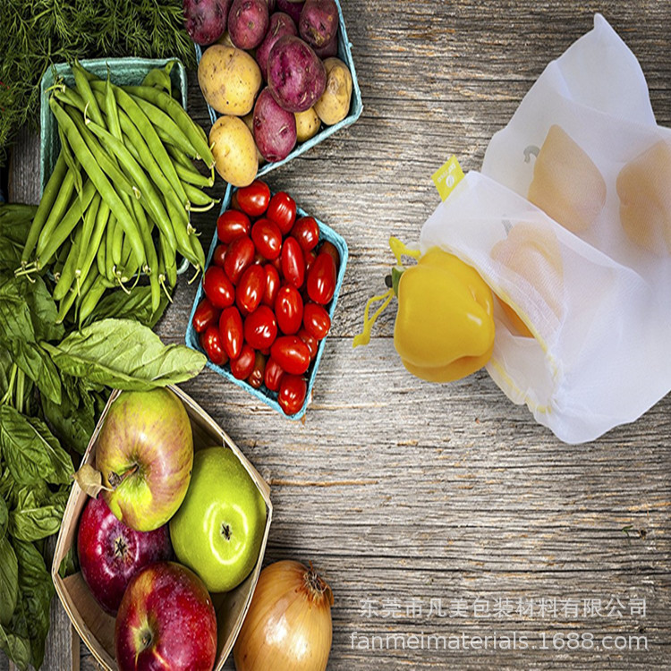 生产/加工/定制 小号/中号/大号水果束口包装袋 可定制织唛尺寸