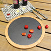 Black board rock bamboo pallet steak dishes insulation dining dining western restaurant hotel hotel cake sushi snack disc