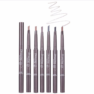 Color Geometry Double-headed Eyebrow Pen Waterproof, Non-decoloring and Persistent One Word Eyebrow Beginner Eyebrow Non-dizzying Eyebrow Powder 783