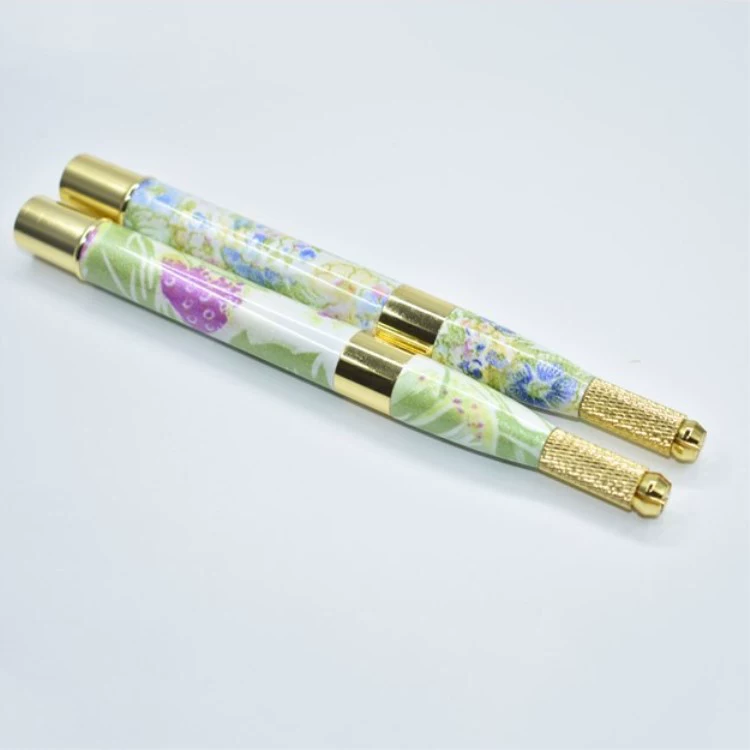 High -end running eyebrow pen, running tattoo pen, single -headed national color Tianxiang handmade fog pens multifunctional cross mouth