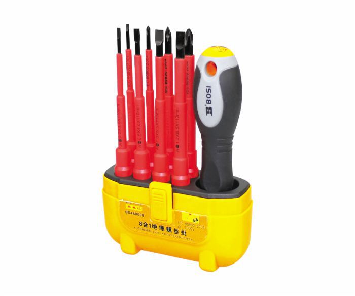波斯手动工具 8合1VDE绝缘螺丝批 BS468008