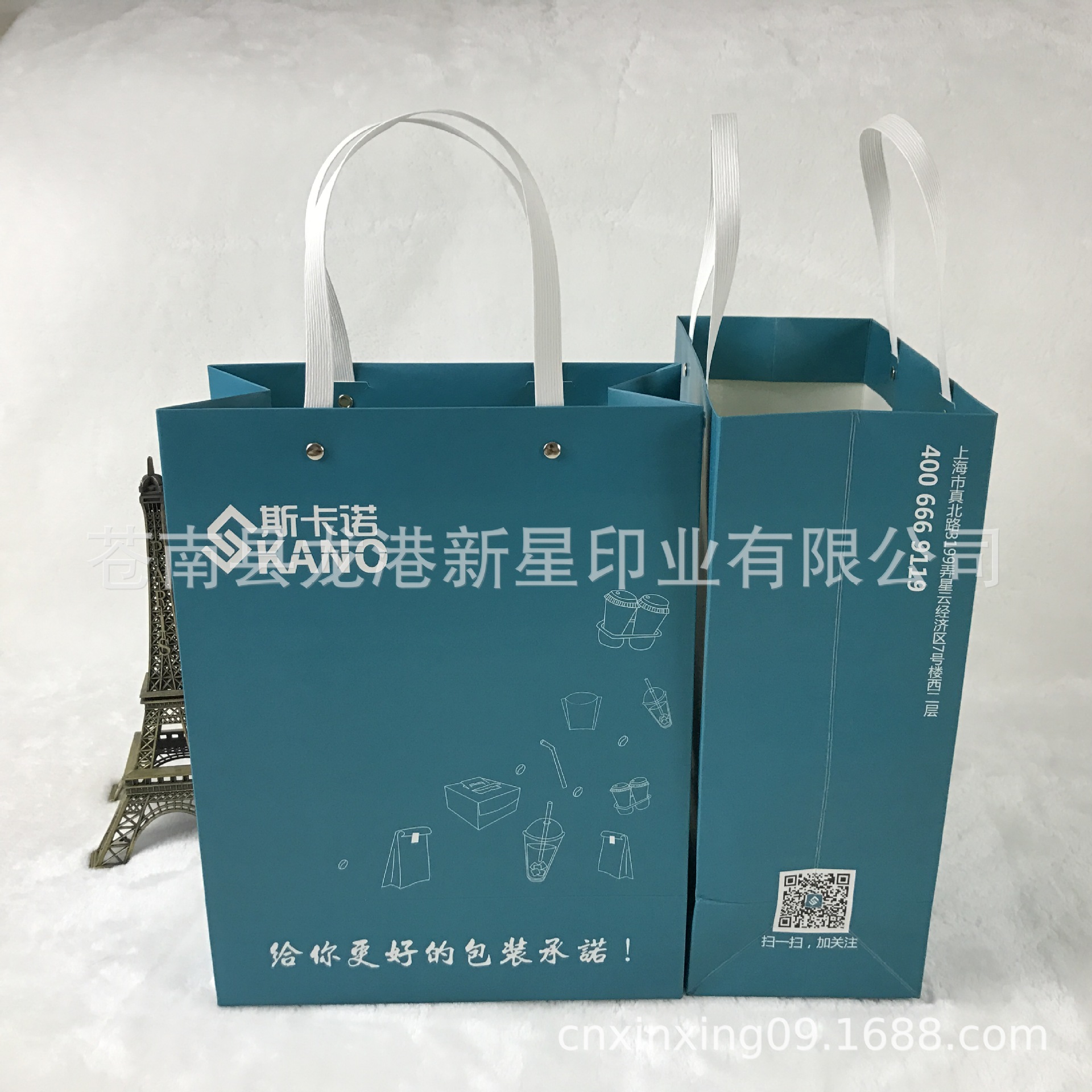 加固柳钉手提袋服装购物袋袋子定制礼品袋印公司品牌LOGO纸袋定做