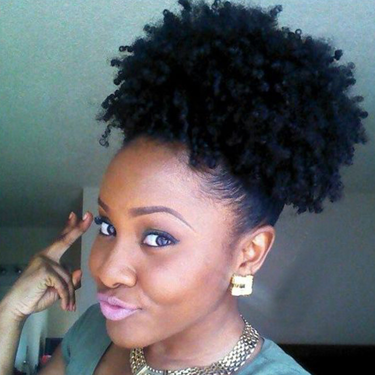 African wig ladies short curly hair fluf...