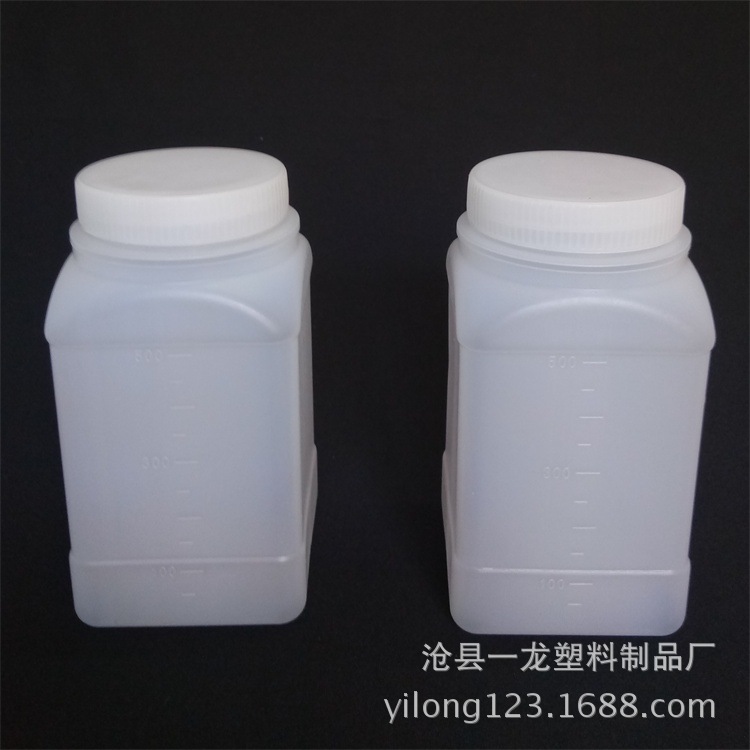 311号-大量供应方瓶500ml 500g带内塞刻度瓶 纯原料 乳胶漆塑料瓶
