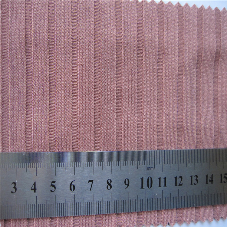 现货供应 新款10*6坑条针织优质面料 春秋时装套装打底衫服装布料