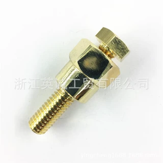 汽车电瓶螺丝 电瓶螺栓 镀金铜螺丝 批发螺栓