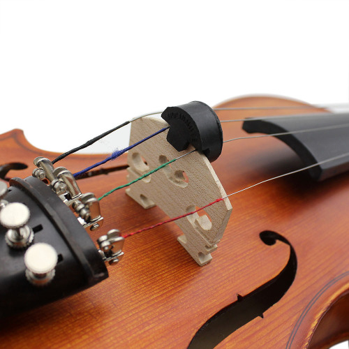 Cello violin mute black round violin mute rubber material mute