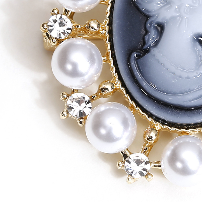 Fashion Human Alloy Plating Pearl Unisex Brooches display picture 9