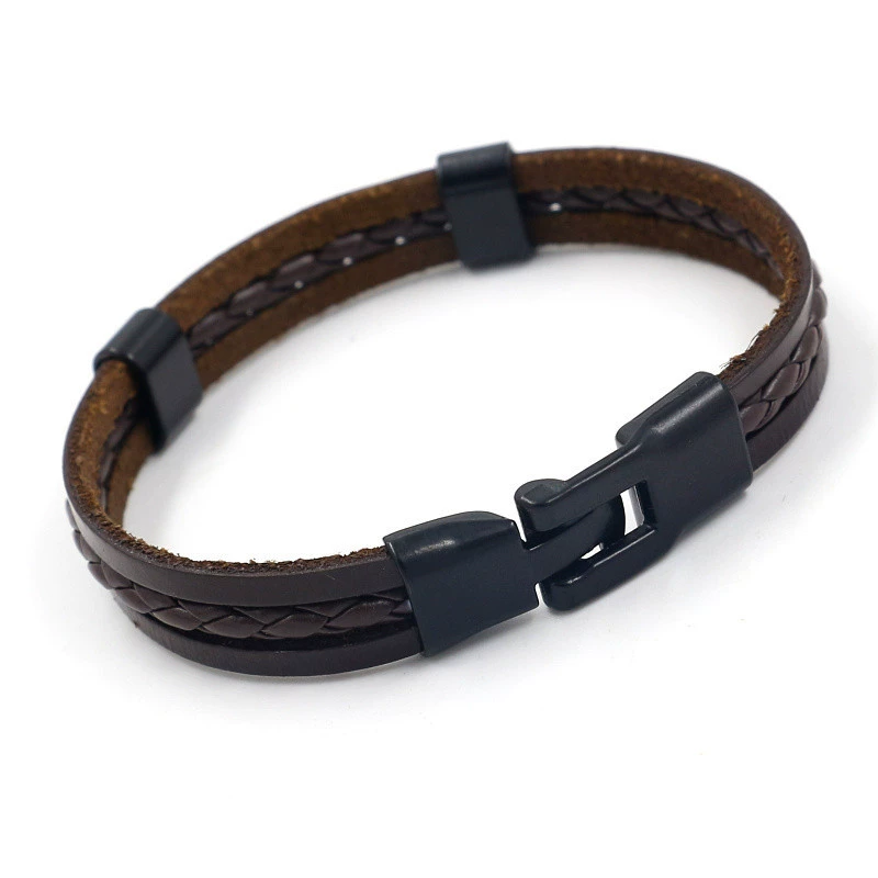 Мужской черный ретро мод bracelet аксессуар для импорта, простой и элегантный дизайн