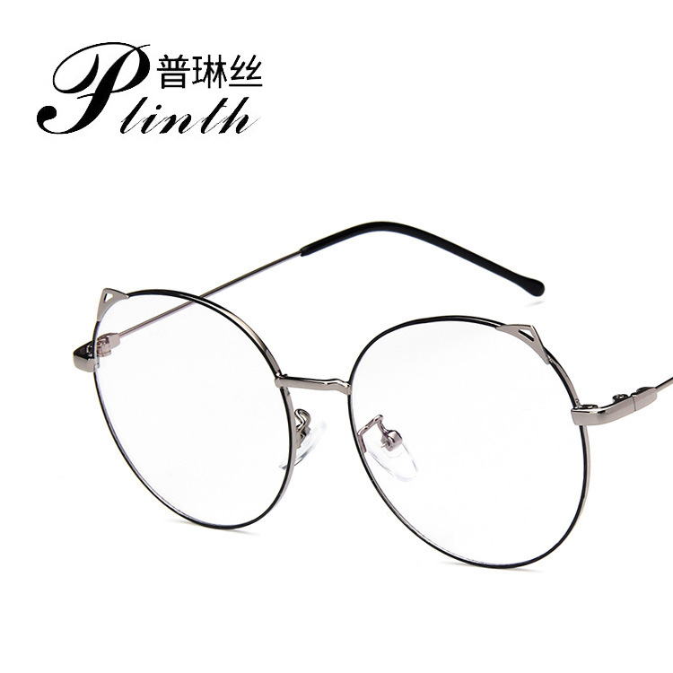 Eyeglass frame female cat ear myopia Korean version of chaosu plain lens net red Harajuku eye frame frame frame frame 30052