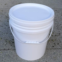 直銷25升大白廣口塗料桶 運輸塑料圓罐 注塑抗摔裂圓水桶