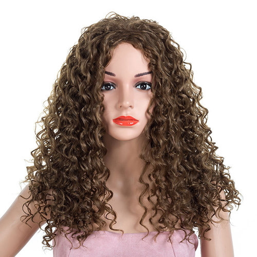 Curly Hair Wigs Professional wig, Synthetic wigs African small roll explosion head wig for women