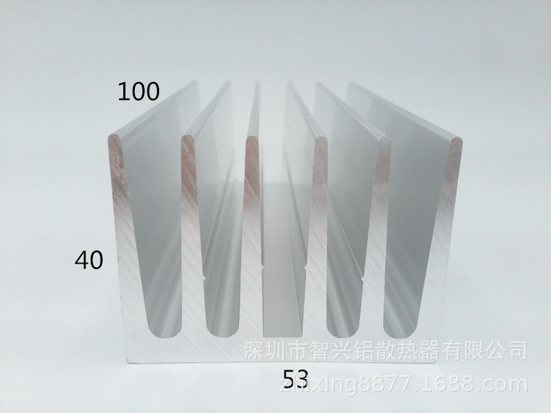 机械设备铝合金型材散热器 音响设铝型材散热器 散热器53*40-100
