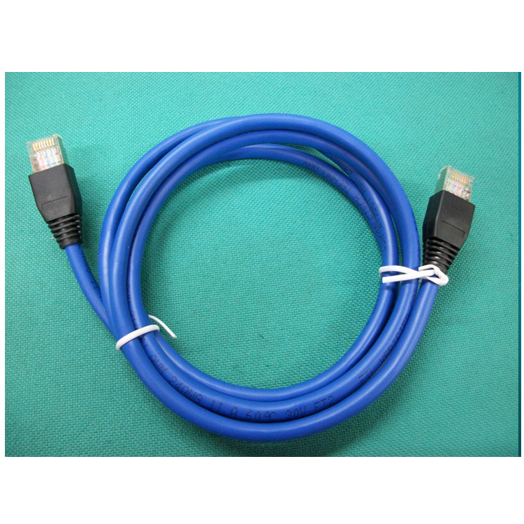 批发供应蓝色超5类网络线 STP网络线 RJ458P8C屏蔽网络线