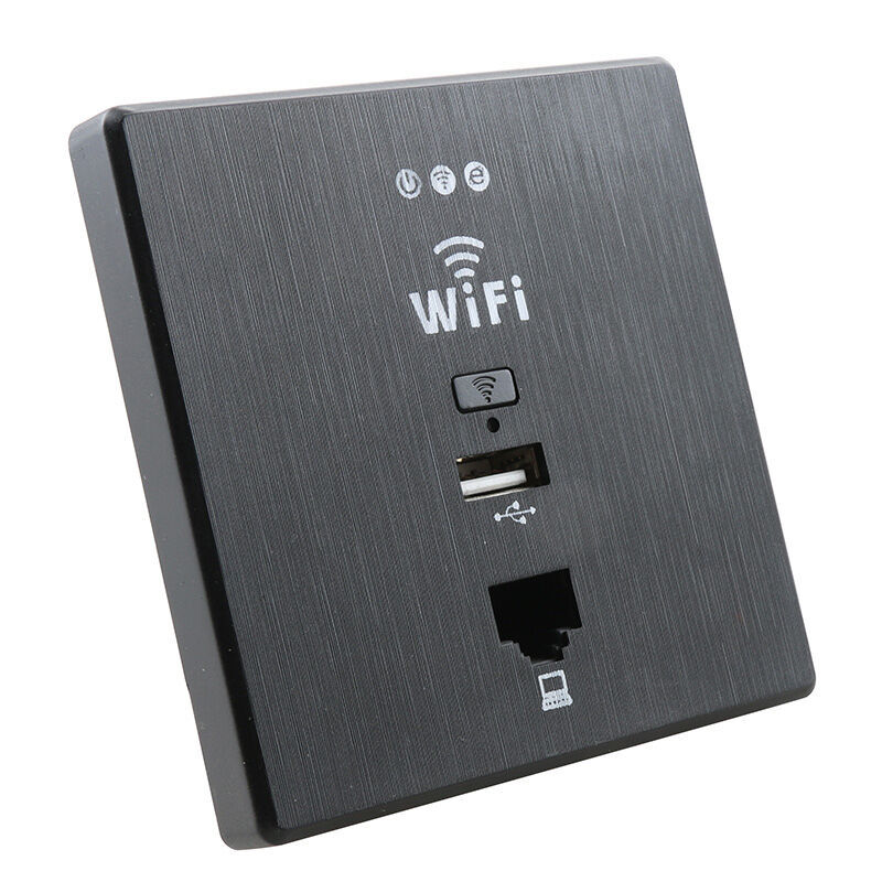 香槟色面板式无线AP酒店宾馆房间wifi覆盖入墙式面板ap无线路由器