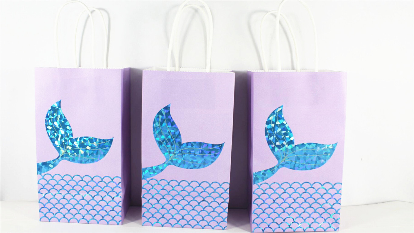 Mermaid Paper Party Gift Bags 1 Piece display picture 15