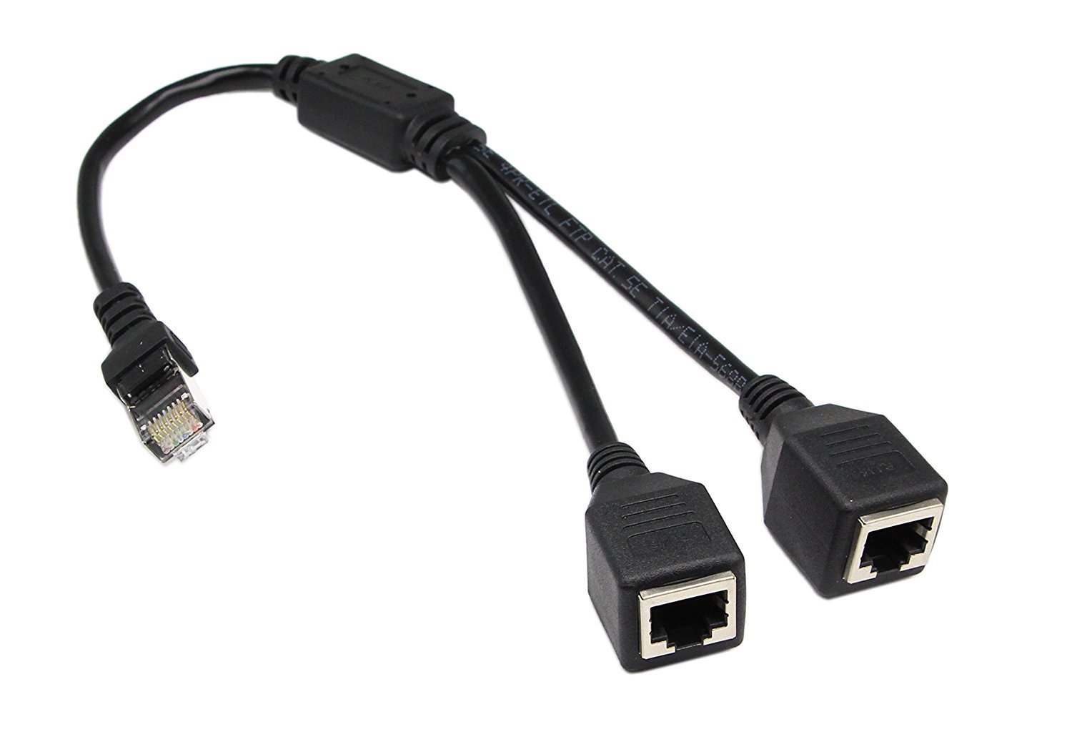 RJ45一分二分接器 网口一分二线RJ45网线一分二网线 0.25m-阿里巴巴