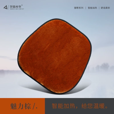 heating car cushion, Multi-function pad - charm-brown-heated-single-seat