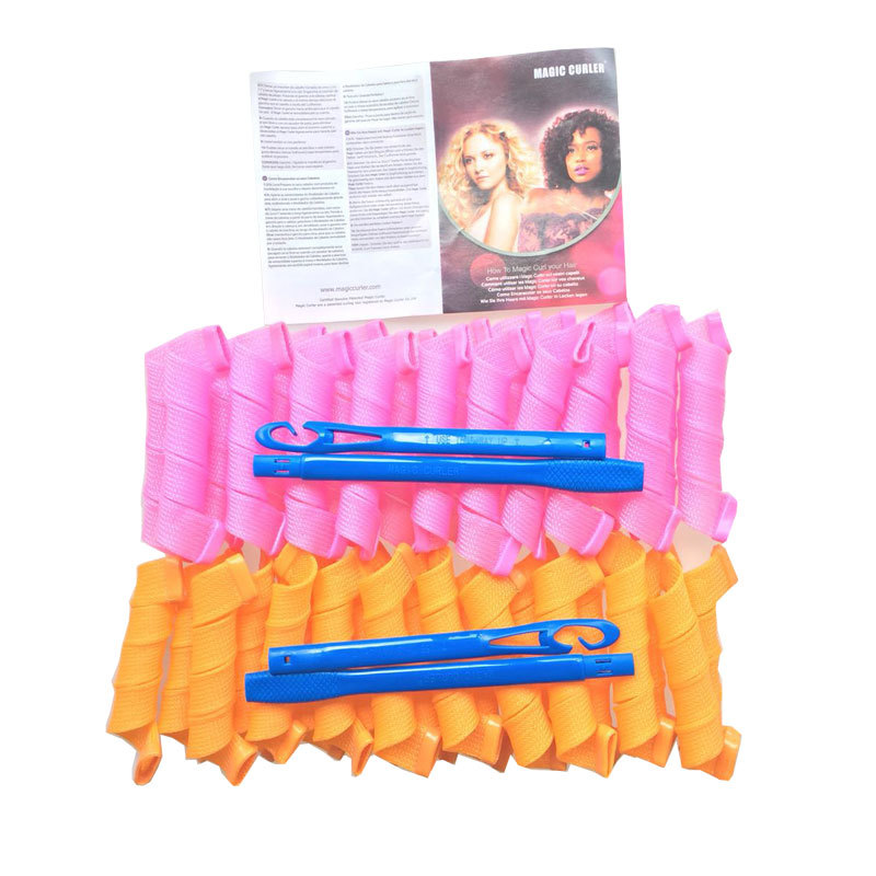 螺旋卷发器40根30CM中号不伤发魔法卷懒人睡眠卷发棒多色可选