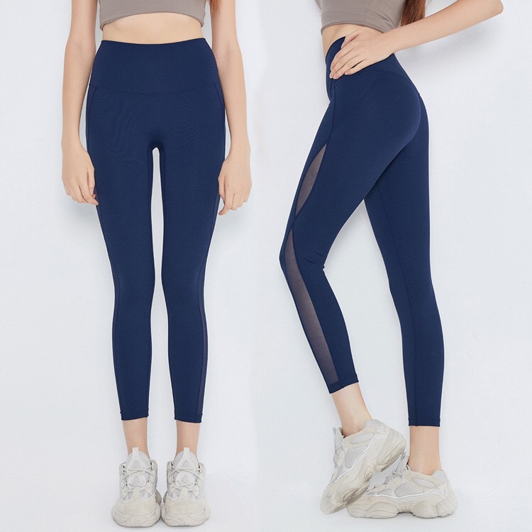 2018 Cross border Spring and summer new pattern motion yoga Cropped Trousers Hip run Fitness pants Quick drying Elastic force Yoga Pants