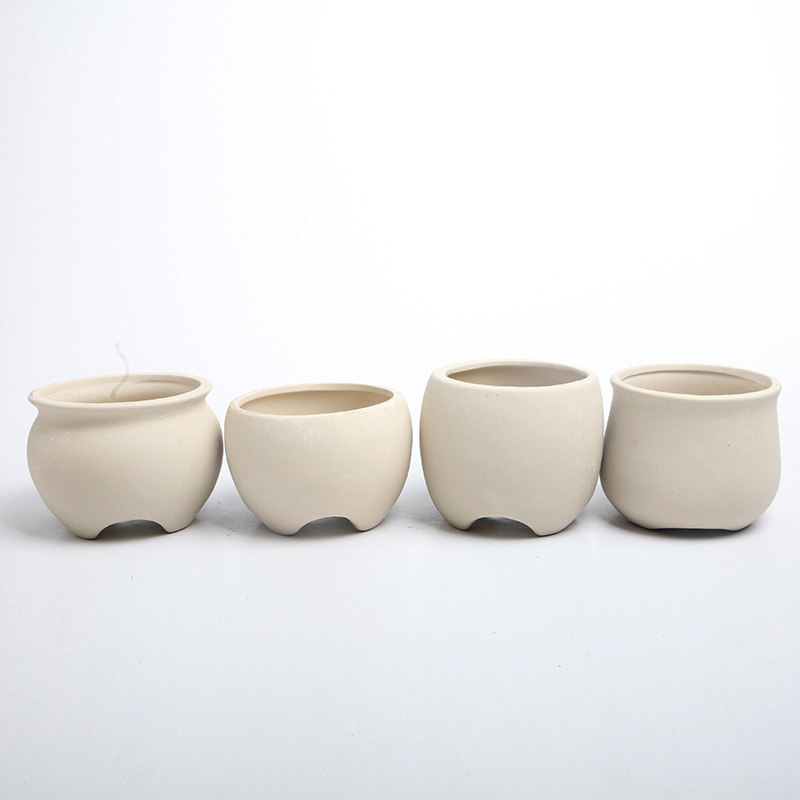 The original zakka succulent plant flower pot stoneware ceramic flower pot plain burning pot thumb pot wholesale gardening