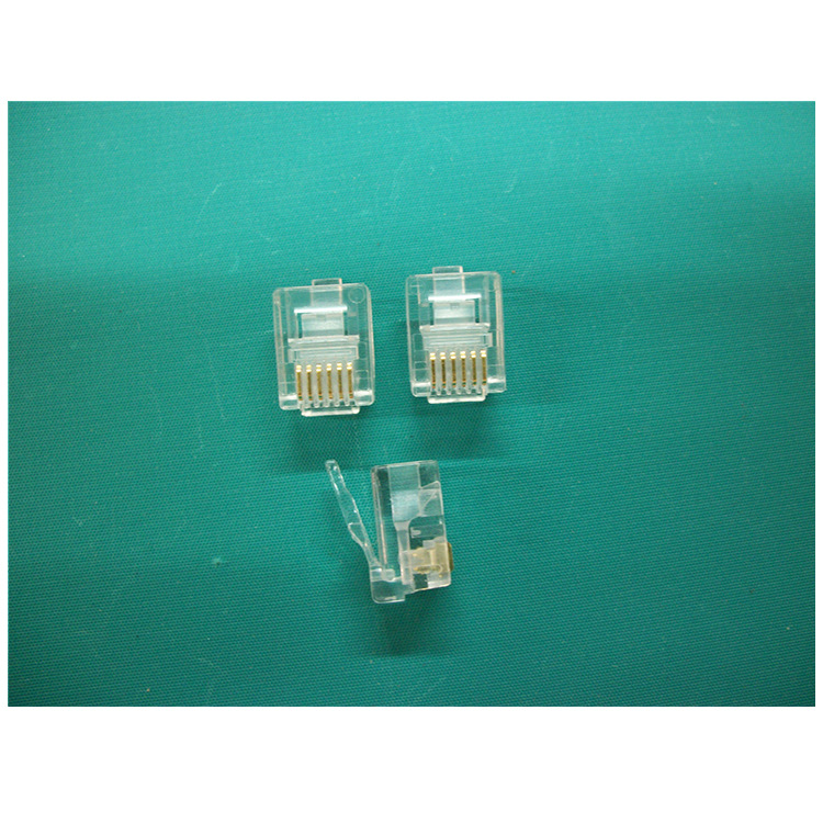 耐用六类水晶头cat6一件式8P8C  高品质六类网络水晶头