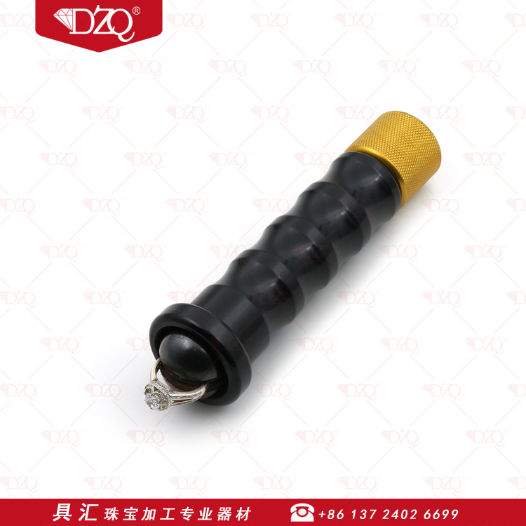 铝合金手柄戒指夹具戒指固定器首饰固定夹具防滑固定首饰微镶工具