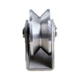 Полосы с полосчивым колесным колесами. Рельсовые рельсы из нержавеющей стали, тяжелые колесные колеса мобильные дверные роликовые направляющие