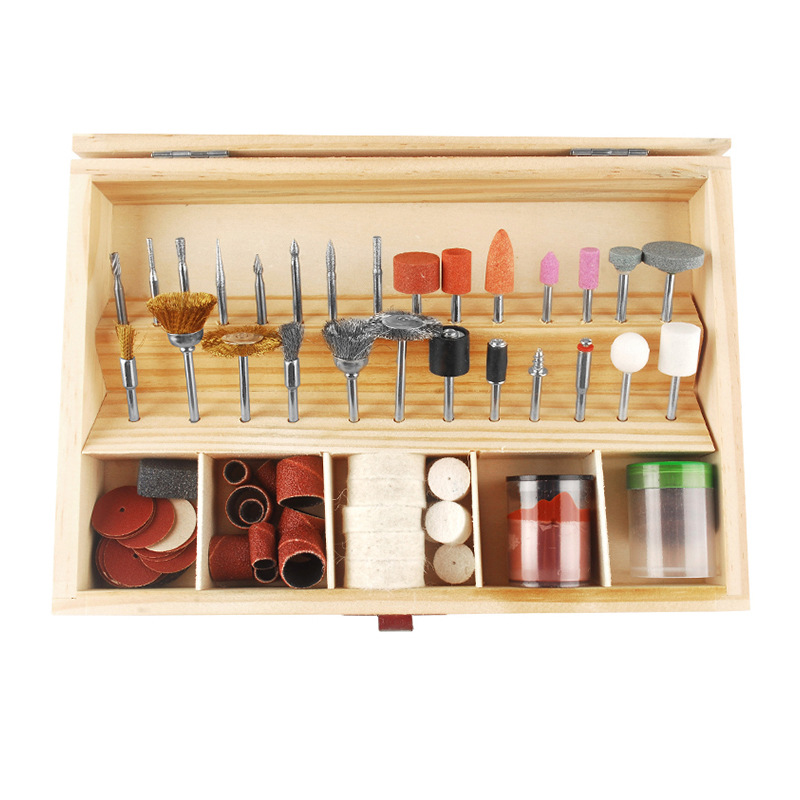 100pc木盒子电磨配件吊磨磨头打磨抛光铣钻雕刻切割木头金属
