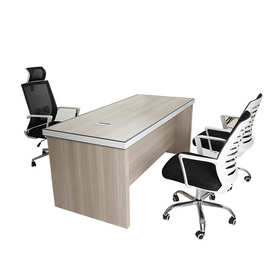 简约经理桌主管桌椅一套板式老板桌大班台老板椅班台免漆板可定制