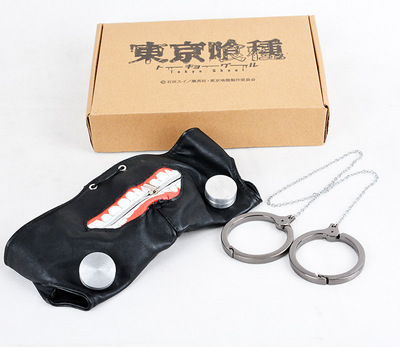 东京食尸鬼面具COS东京喰种手铐面罩套装万圣节化妆动漫人物道具|ru