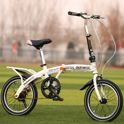 厂家直销16寸折叠单速脚踏自行车男女学生车成人式单车赠品车 自行车货源 买卖货源网