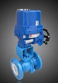 防爆电动衬氟球阀 耐腐蚀 耐酸碱 硝酸 危险气体 电动防爆球阀