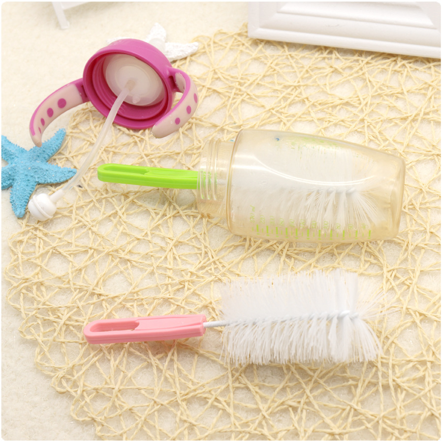 厂家直销短柄奶瓶配件清洁刷尼龙丝杯刷长20CM婴幼儿洗护用品现货|ms