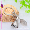 Metal keychain, racket for badminton, Birthday gift