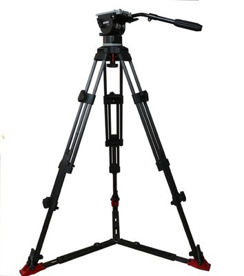 A100+TS-16 液压云台双级铝合金 专业摄像机三脚架