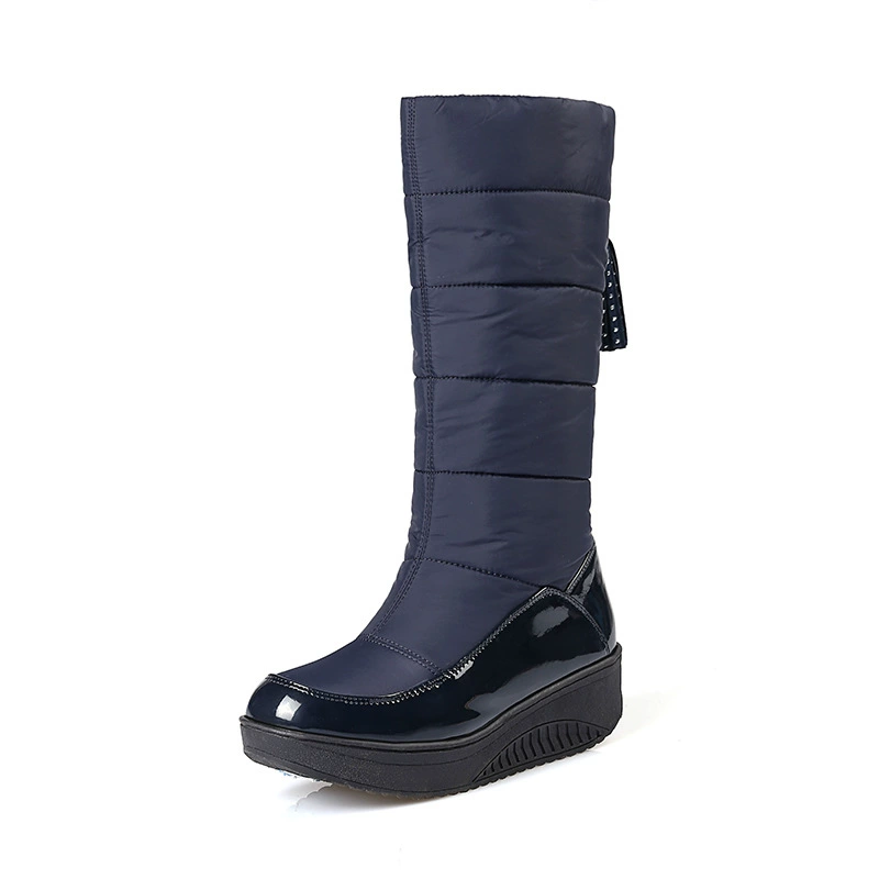 Winter keep warm boots platform with down, plus size, for teenagers