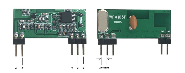 厂家供应RXB8小体积无线射频模块WFM105P 灯控模块 量大从优