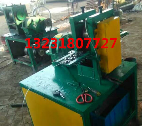 铁线压扁机 钢丝铁丝压扁丝机 扁线收卷机 钢筋压扁切断机 轧扁机