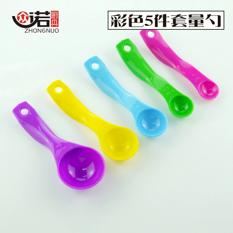 Set, plastic measuring spoon, 5 pieces